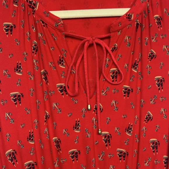 Leifnotes Red Pleated Sleeveless Midi Sundress - Picture 5 of 12